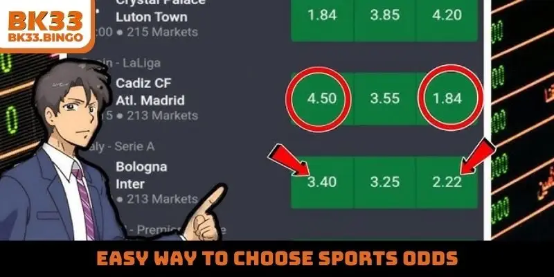 Easy way to choose sports odds